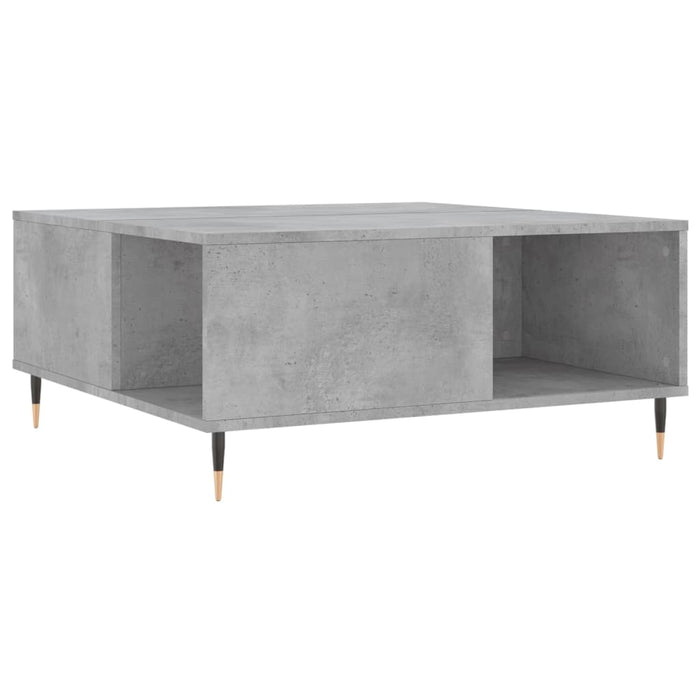 Măsuță de cafea, gri beton, 80x80x36,5 cm, lemn prelucrat WALTI