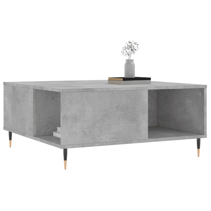 Măsuță de cafea, gri beton, 80x80x36,5 cm, lemn prelucrat WALTI