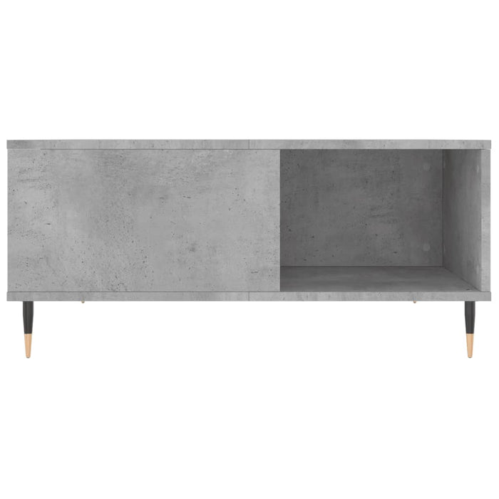 Măsuță de cafea, gri beton, 80x80x36,5 cm, lemn prelucrat WALTI