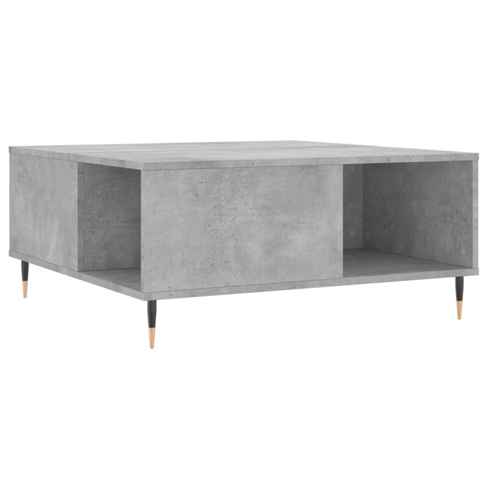 Măsuță de cafea, gri beton, 80x80x36,5 cm, lemn prelucrat WALTI