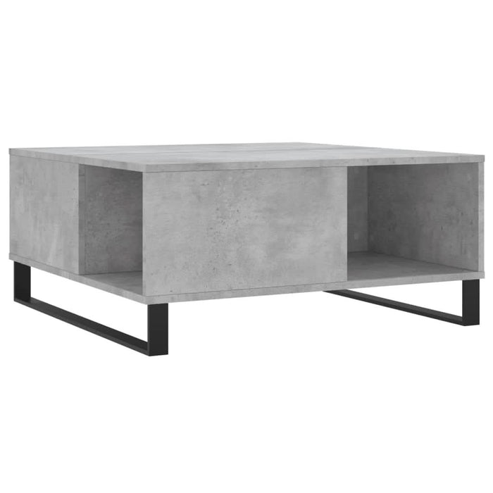 Măsuță de cafea, gri beton, 80x80x36,5 cm, lemn prelucrat - WALTI WALTI