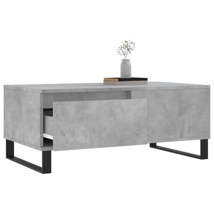 Măsuță de cafea, gri beton, 90x50x36,5 cm, lemn compozit - WALTI WALTI