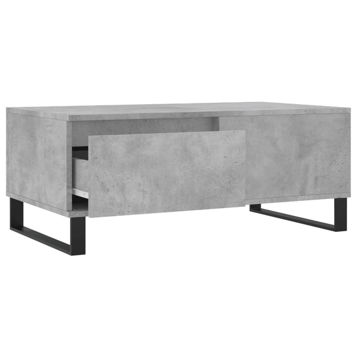 Măsuță de cafea, gri beton, 90x50x36,5 cm, lemn compozit - WALTI WALTI