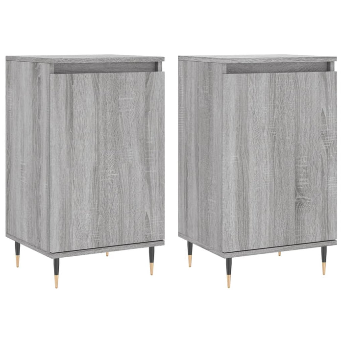 Servante, 2 buc., gri sonoma, 40x35x70 cm, lemn prelucrat WALTI
