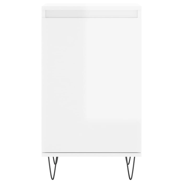 Dulapuri, 2 buc., alb extralucios, 40x35x70 cm, lemn prelucrat WALTI