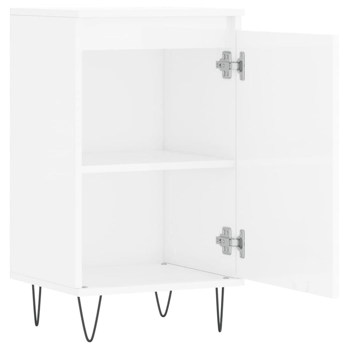 Dulapuri, 2 buc., alb extralucios, 40x35x70 cm, lemn prelucrat WALTI