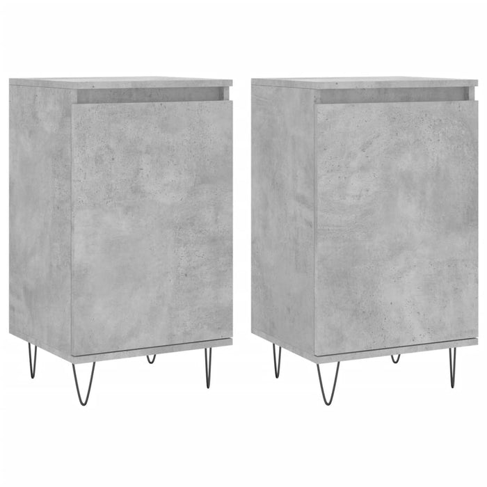 Dulapuri, 2 buc., gri beton, 40x35x70 cm, lemn prelucrat WALTI
