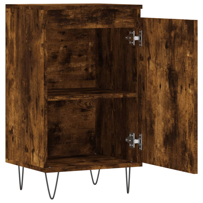 Dulapuri, 2 buc., stejar fumuriu, 40x35x70 cm, lemn prelucrat WALTI