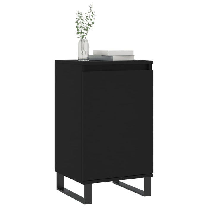 Dulapuri, 2 buc., negru, 40x35x70 cm, lemn prelucrat WALTI