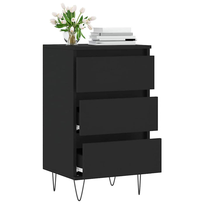 Dulap, negru, 40x35x70 cm, lemn prelucrat WALTI