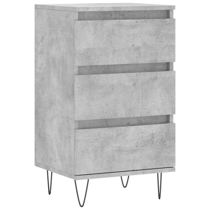 Dulap, gri beton, 40x35x70 cm, lemn prelucrat - WALTI WALTI
