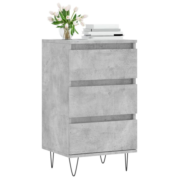 Dulap, gri beton, 40x35x70 cm, lemn prelucrat - WALTI WALTI