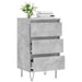 Dulap, gri beton, 40x35x70 cm, lemn prelucrat - WALTI WALTI