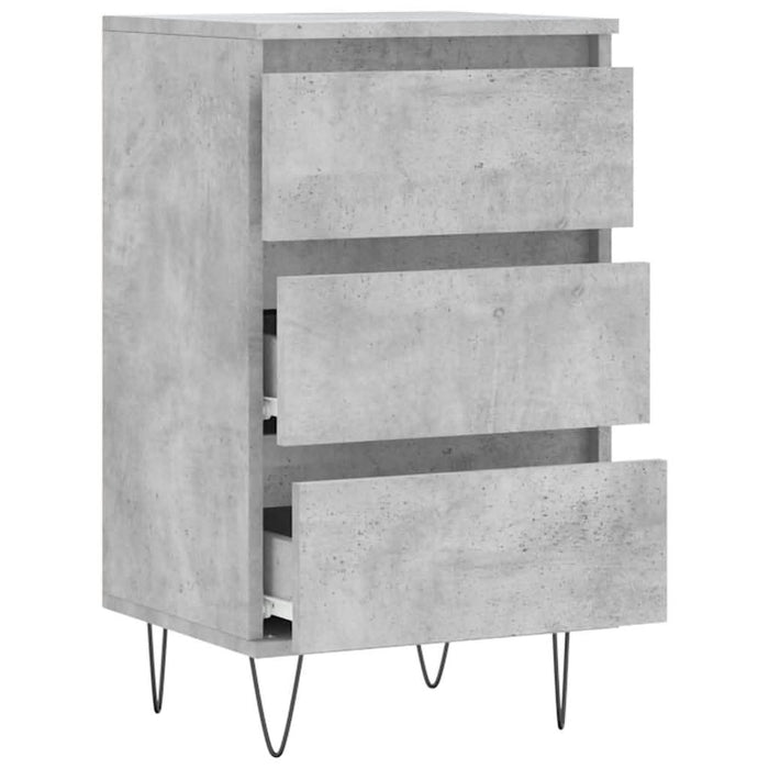 Dulap, gri beton, 40x35x70 cm, lemn prelucrat - WALTI WALTI