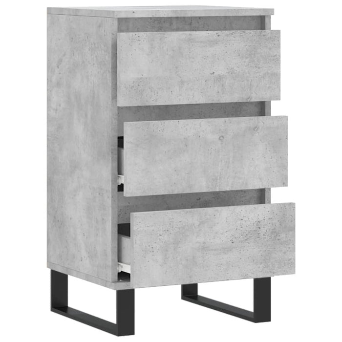 Servantă, gri beton, 40x35x70 cm, lemn prelucrat - WALTI WALTI