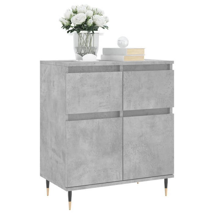 Servantă, gri beton, 60x35x70 cm, lemn prelucrat WALTI