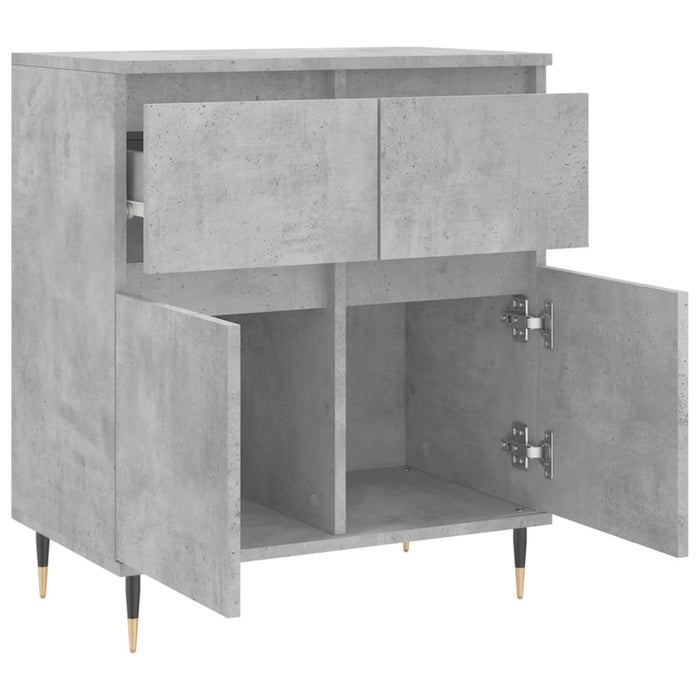 Servantă, gri beton, 60x35x70 cm, lemn prelucrat WALTI