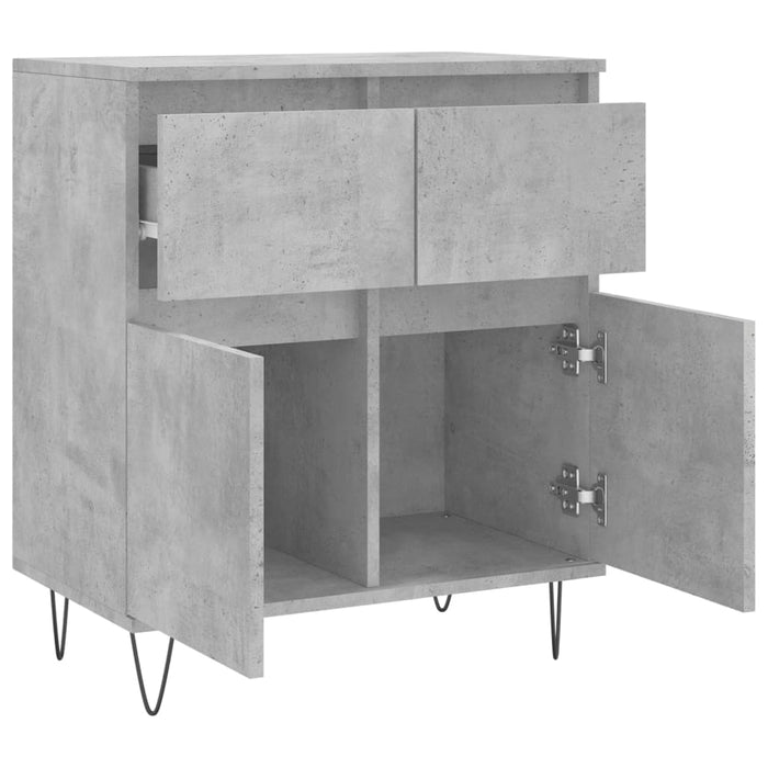 Servantă, gri beton, 60x35x70 cm, lemn prelucrat - WALTI WALTI
