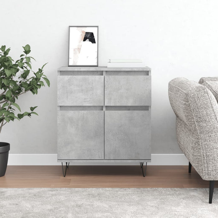Servantă, gri beton, 60x35x70 cm, lemn prelucrat - WALTI WALTI