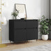 Servante, 2 buc., negru, 40x35x70 cm, lemn prelucrat - WALTI WALTI