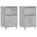 Servante, 2 buc., gri beton, 40x35x70 cm, lemn prelucrat - WALTI WALTI