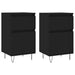 Servante, 2 buc., negru, 40x35x70 cm, lemn prelucrat - WALTI WALTI