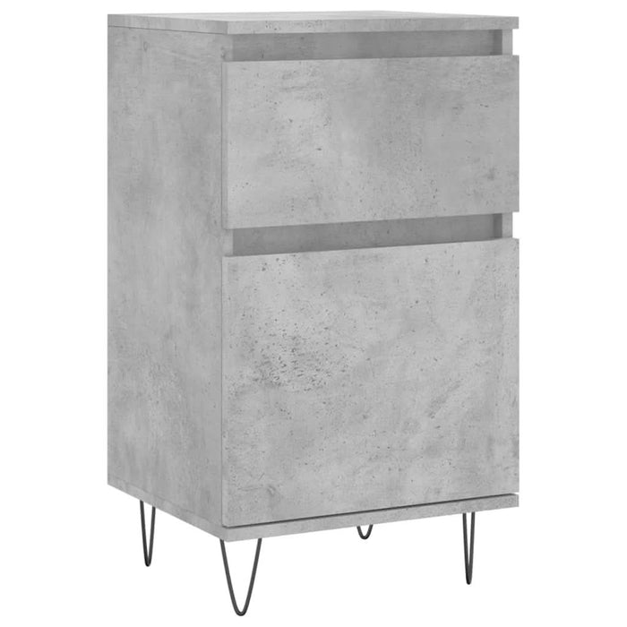 Servante, 2 buc., gri beton, 40x35x70 cm, lemn prelucrat - WALTI WALTI