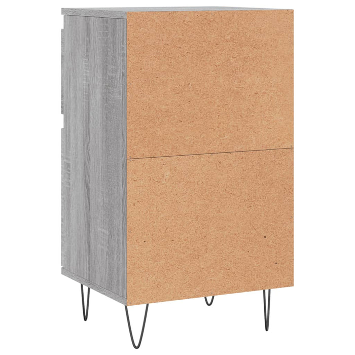 Servante, 2 buc., gri sonoma, 40x35x70 cm, lemn prelucrat - WALTI WALTI