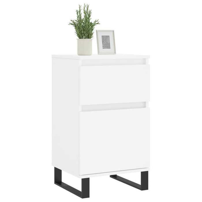 Servante, 2 buc., alb, 40x35x70 cm, lemn prelucrat - WALTI WALTI