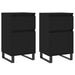 Servante, 2 buc., negru, 40x35x70 cm, lemn prelucrat - WALTI WALTI