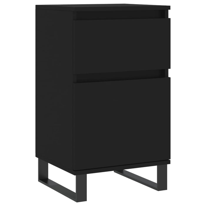 Servante, 2 buc., negru, 40x35x70 cm, lemn prelucrat - WALTI WALTI