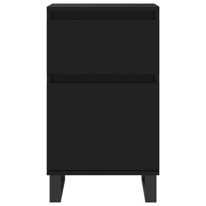 Servante, 2 buc., negru, 40x35x70 cm, lemn prelucrat - WALTI WALTI