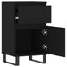 Servante, 2 buc., negru, 40x35x70 cm, lemn prelucrat - WALTI WALTI