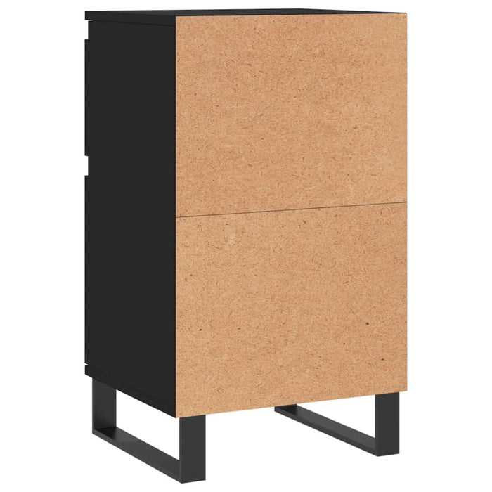 Servante, 2 buc., negru, 40x35x70 cm, lemn prelucrat - WALTI WALTI