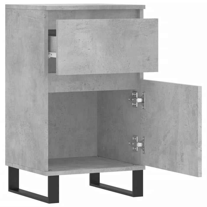 Servante, 2 buc., gri beton, 40x35x70 cm, lemn prelucrat - WALTI WALTI