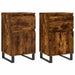 Servante, 2 buc., stejar fumuriu, 40x35x70 cm, lemn prelucrat - WALTI WALTI