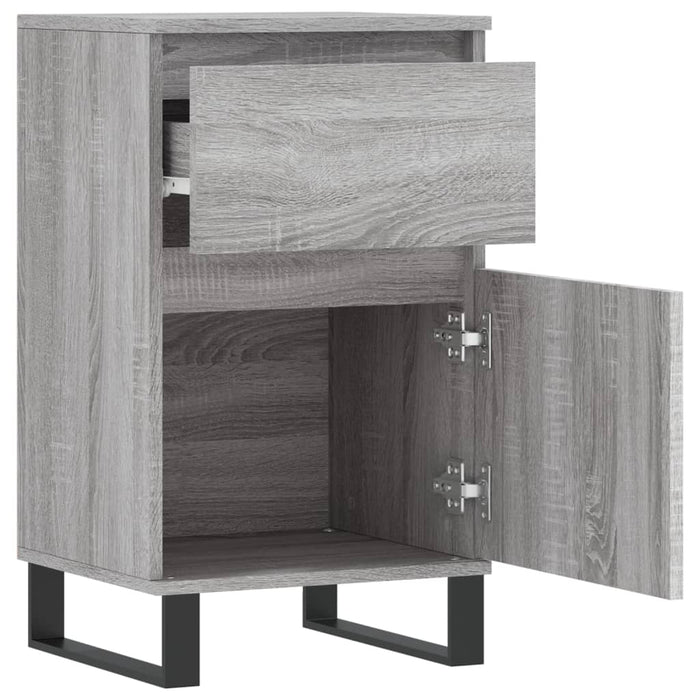 Servante, 2 buc., gri sonoma, 40x35x70 cm, lemn prelucrat - WALTI WALTI