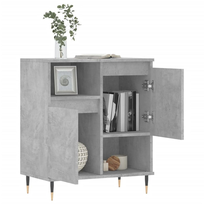Servantă, gri beton, 60x35x70 cm, lemn prelucrat - WALTI WALTI