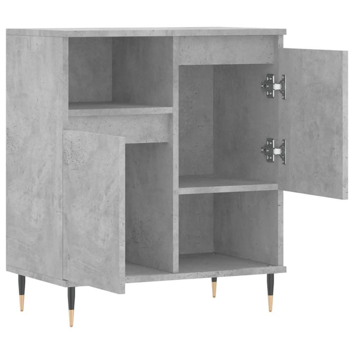 Servantă, gri beton, 60x35x70 cm, lemn prelucrat - WALTI WALTI