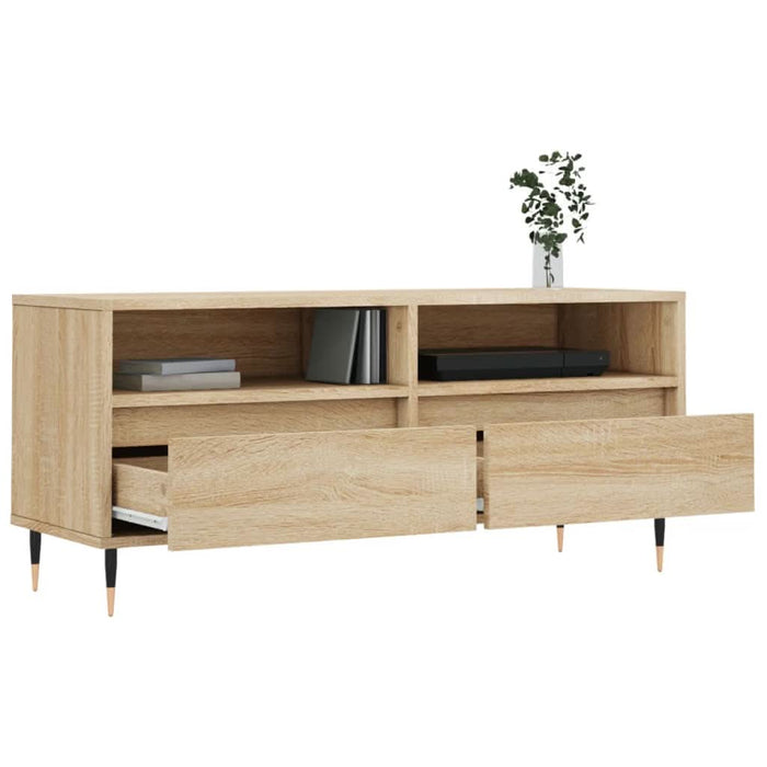 Comodă TV, stejar sonoma, 100x34,5x44,5 cm, lemn prelucrat - WALTI WALTI