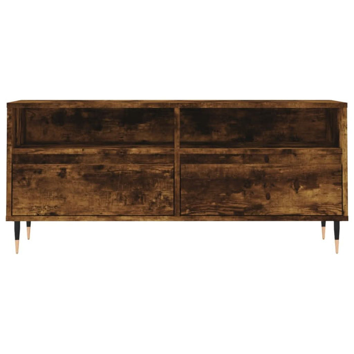 Comodă TV, stejar fumuriu, 100x34,5x44,5 cm, lemn prelucrat - WALTI WALTI