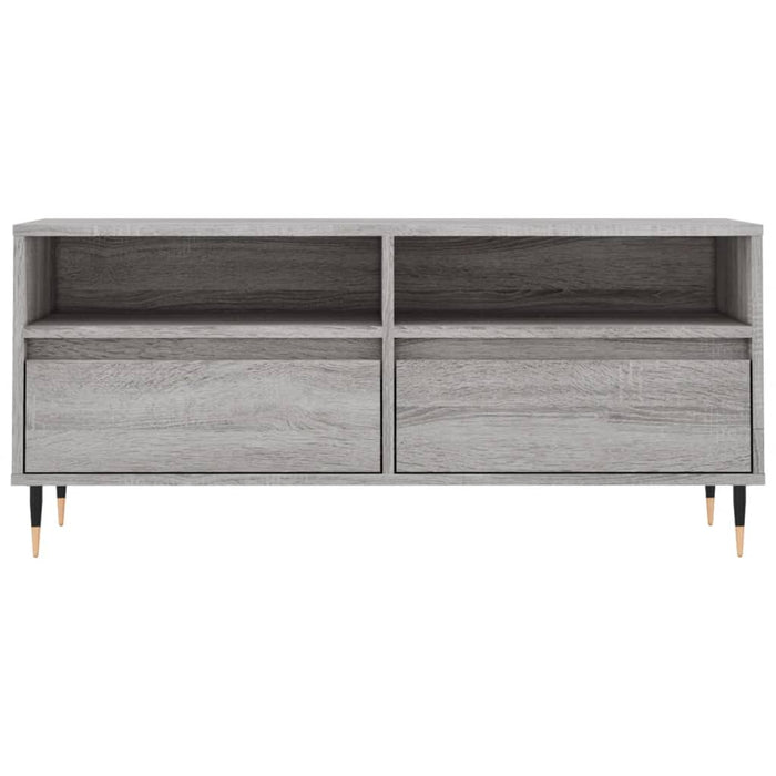 Comodă TV, gri sonoma, 100x34,5x44,5 cm, lemn prelucrat - WALTI WALTI