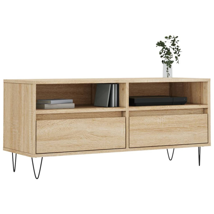 Comodă TV, stejar sonoma, 100x34,5x44,5 cm, lemn prelucrat WALTI