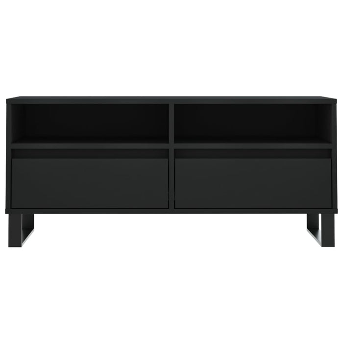 Comodă TV, negru, 100x34,5x44,5 cm, lemn prelucrat WALTI