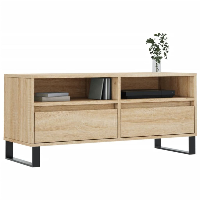 Comodă TV, stejar sonoma, 100x34,5x44,5 cm, lemn prelucrat - WALTI WALTI