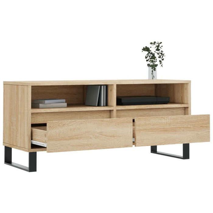 Comodă TV, stejar sonoma, 100x34,5x44,5 cm, lemn prelucrat - WALTI WALTI