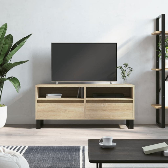 Comodă TV, stejar sonoma, 100x34,5x44,5 cm, lemn prelucrat - WALTI WALTI