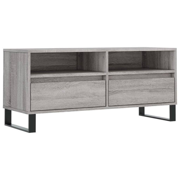 Comodă TV, gri sonoma, 100x34,5x44,5 cm, lemn prelucrat - WALTI WALTI
