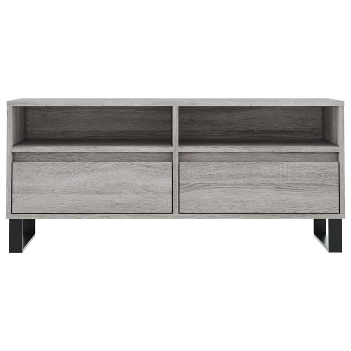 Comodă TV, gri sonoma, 100x34,5x44,5 cm, lemn prelucrat - WALTI WALTI