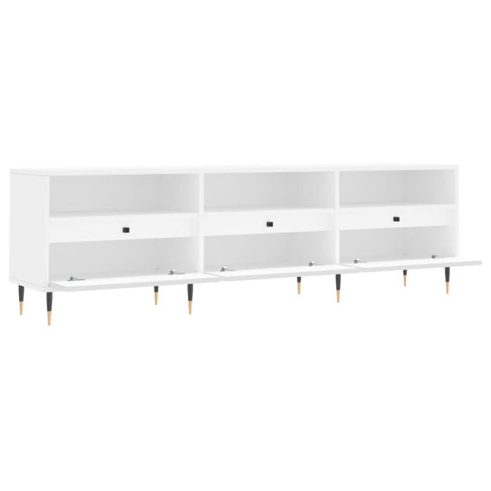 Comodă TV, alb, 150x30x44,5 cm, lemn prelucrat - WALTI WALTI